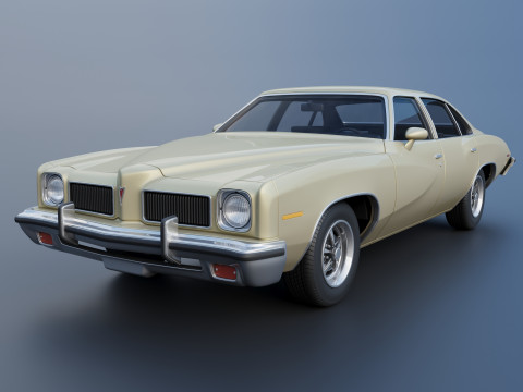Pontiac LeMans 4 Door 1973 3D Print Model