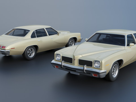 Pontiac LeMans 4 Door 1973 3D Baskı Modeli