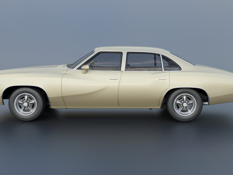 Pontiac LeMans 4 Door 1973 3D Baskı Modeli