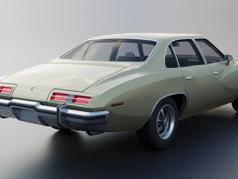 Pontiac LeMans 4 Door 1973 3D Baskı Modeli
