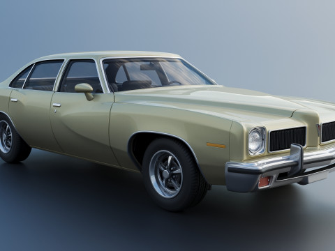 Pontiac LeMans 4 Door 1973 3D Baskı Modeli