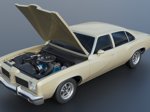 Pontiac LeMans 4 Door 1973 3D Baskı Modeli