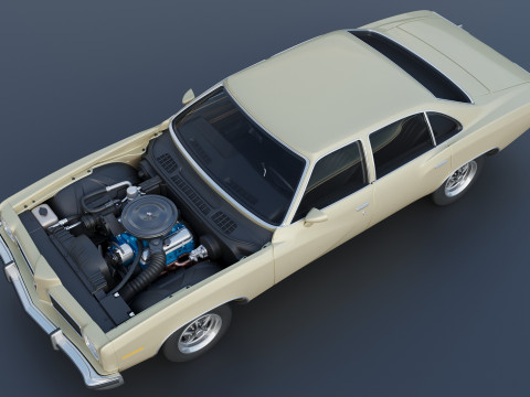 Pontiac LeMans 4 Door 1973 3D Baskı Modeli