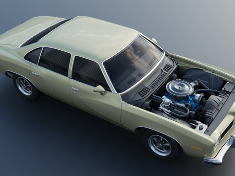 Pontiac LeMans 4 Door 1973 3D Baskı Modeli