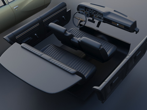 Pontiac LeMans 4 Door 1973 3D Baskı Modeli
