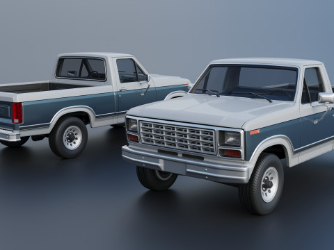 Pickup Truck F-150 1980 3D Принт Модель