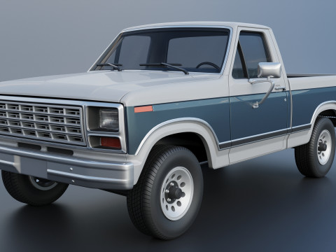 Pickup Truck F-150 1980 3D Принт Модель