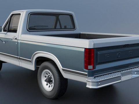 Pickup Truck F-150 1980 3D Принт Модель