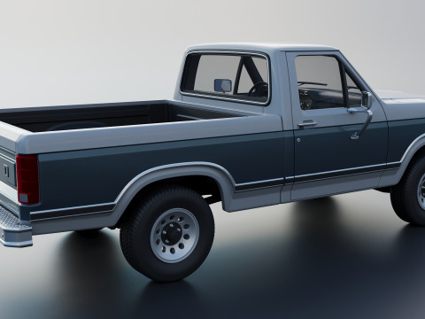 Pickup Truck F-150 1980 3D Принт Модель