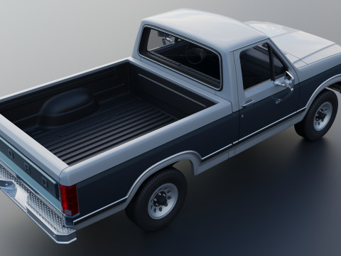 Pickup Truck F-150 1980 3D Принт Модель