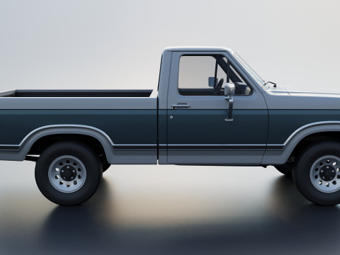 Pickup Truck F-150 1980 3D Принт Модель