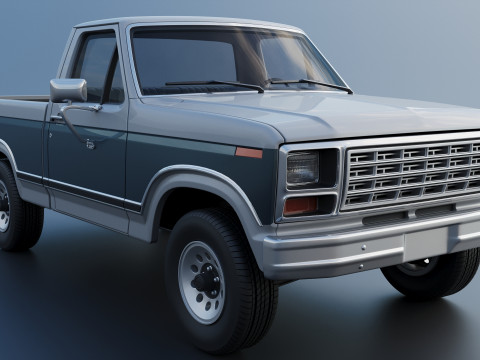 Pickup Truck F-150 1980 3D Принт Модель