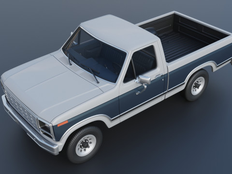Pickup Truck F-150 1980 3D Принт Модель