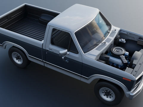 Pickup Truck F-150 1980 3D Принт Модель