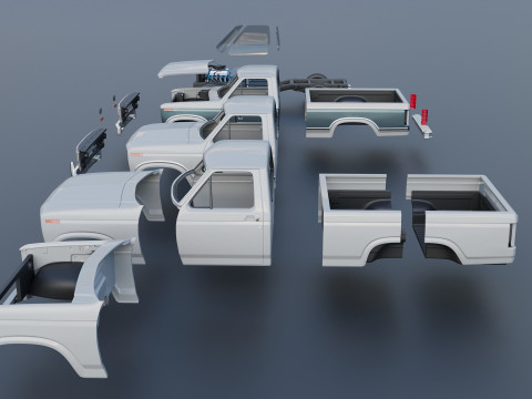 Pickup Truck F-150 1980 3D Принт Модель