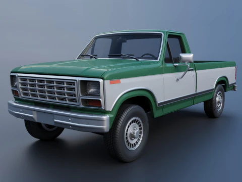 Пикап F-150 Long Bed 1980 г. 3D Принт Модель