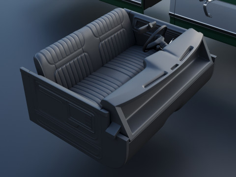 Pickup Truck F-150 Long Bed 1980 3D Принт Модель