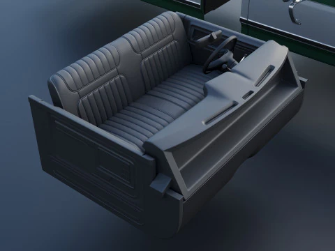 Pickup Truck F-150 Long Bed 1980 3D Print Model
