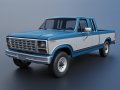 Pickup Truck F-150 SuperCab 1981 3D Print Model