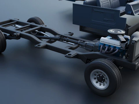 Pickup Truck F-150 SuperCab 1981 3D Print Model