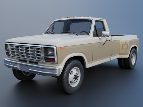 Pickup Truck F-350 Dually 1980 3Dプリントモデル