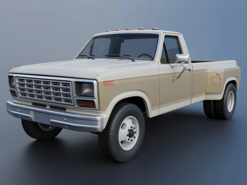 Пикап F-350 Dually 1980 г. 3D Принт Модель