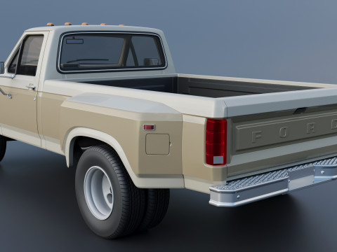 Pickup Truck F-350 Dually 1980 3D प्रिंट मॉडल