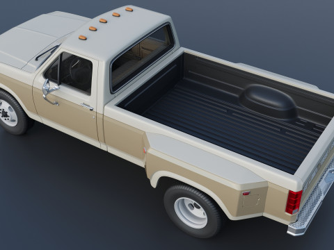 Pickup Truck F-350 Dually 1980 3D प्रिंट मॉडल