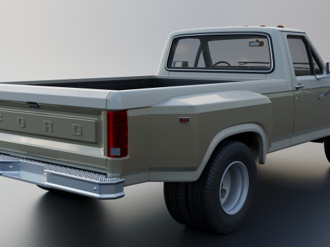 Pickup Truck F-350 Dually 1980 3D प्रिंट मॉडल