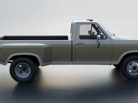 Pickup Truck F-350 Dually 1980 3D प्रिंट मॉडल