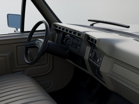 Pickup Truck F-350 Dually 1980 3D प्रिंट मॉडल