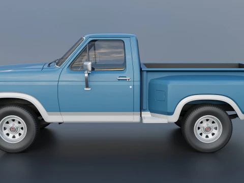 Pickup Truck F-150 Flareside 1983 3D Print Model