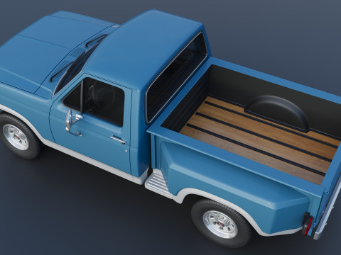 Pickup Truck F-150 Flareside 1983 3D-Druckmodell