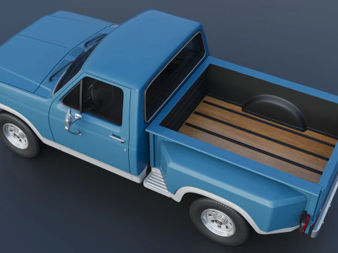 Pickup Truck F-150 Flareside 1983 3D Print Model