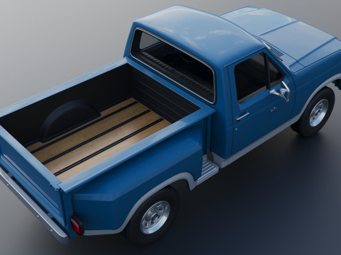 Pickup Truck F-150 Flareside 1983 3D-Druckmodell