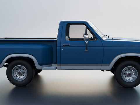 Pickup Truck F-150 Flareside 1983 3D-Druckmodell