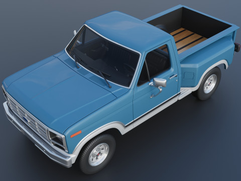 Pickup Truck F-150 Flareside 1983 3D-Druckmodell