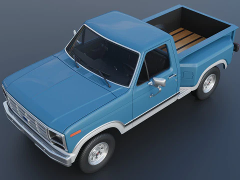 Pickup Truck F-150 Flareside 1983 3D Print Model