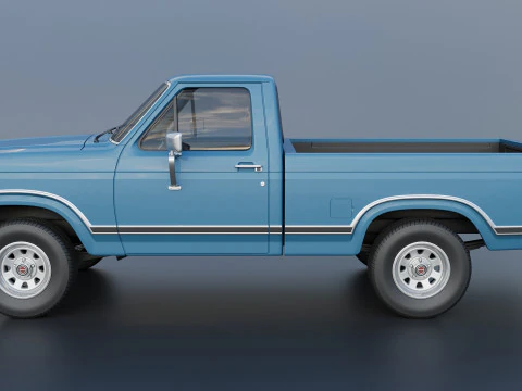 Pickup Truck F-150 Flareside 1983 3D Print Model