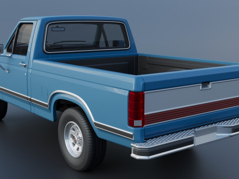 Pickup Truck F-150 Flareside 1983 3D-Druckmodell