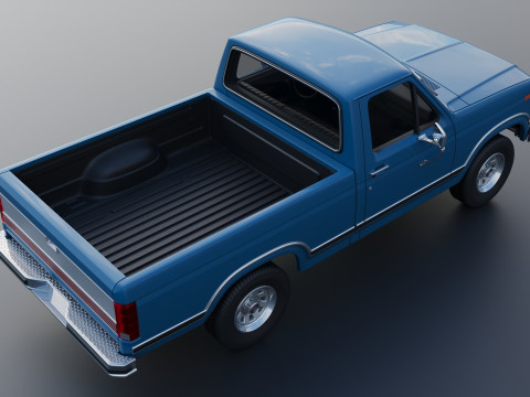 Pickup Truck F-150 Flareside 1983 3D-Druckmodell