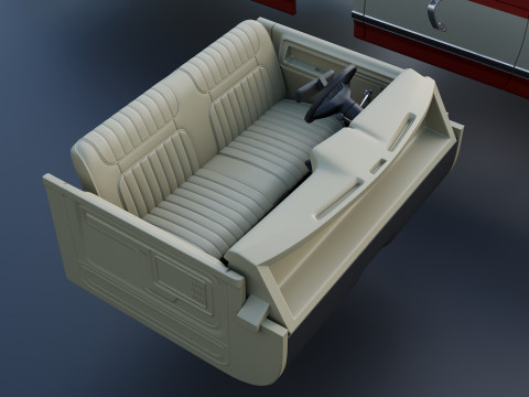 Pickup Truck F-150 Long Bed 1983 Model Cetak 3D