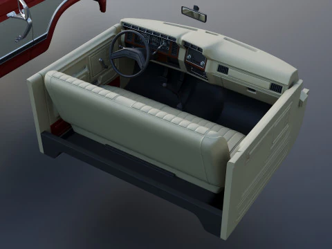 Pickup Truck F-150 Long Bed 1983 3D Print Model