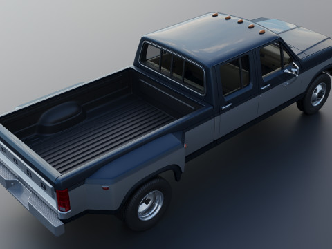 Pickup Truck F-350 Crew Cab 1983 3D Print Model