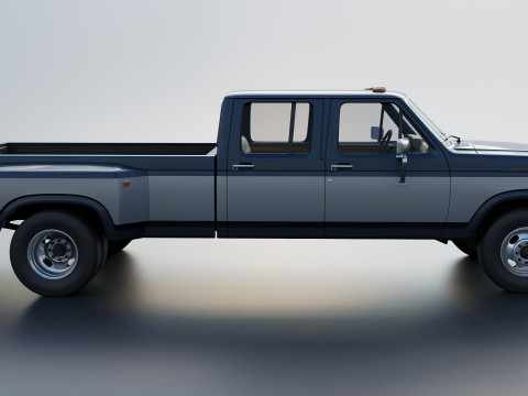 Pickup Truck F-350 Crew Cab 1983 3D Print Model