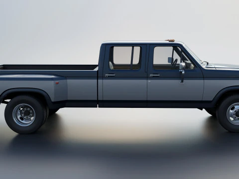 Pickup Truck F-350 Crew Cab 1983 3D Print Model