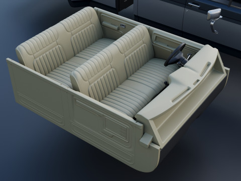 Pickup Truck F-350 Crew Cab 1983 3D Print Model