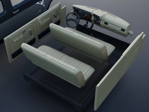 Pickup Truck F-350 Crew Cab 1983 3D Print Model