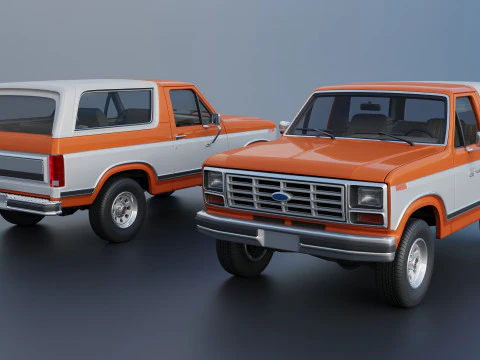 Bronco 1983 3D Print Model