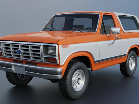 Bronco 1983 3D Print Model